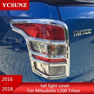 2016 2017 2018 Chrome Tail Lights Cover For Mitsubishi L200 Triton Rear Lamp Cover For Mitsubishi L2