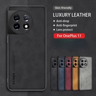 Case For OnePlus 11 OnePlus11 1+11 5G 2023 Luxury lambskin leather phone case camera protection shockproof anti-fall fashion protection