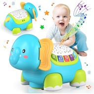 Baby Toys 6 to 12 Months-Toddler Toys with Music Light and Projector Baby Crawling Infant Toys