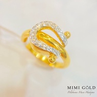 Cincin STM buckle Emas 916 (N)