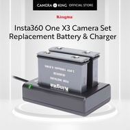 [KingMa] Insta360 One X3 Camera Replacement Battery / Set / Dual USB Charger for Insta 360 One X3 Ca