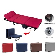 Foldable Bed 60/75\90\110cm Multi Functional Folding Single Sofa Bed【3-fold Bed】