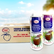 Ice Cool Roasted Young Coconut Juice with Pulp 500ml - 24 per pack Halal