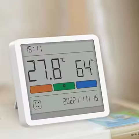 DUKA Atuman LCD Electronic Digital Temperature Humidity Meter Clock Mini Temperature Humidity Sensor