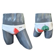 SW140 กางเกงว่ายน้ำผ้าไลคร่า สกรีนลายแตงโม Awesome swimwear