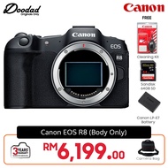 Canon EOS R8 ( BODY ) + LP-E7 Battery + Bag + 64GB + Cleaning Kit | 3 Years Canon MY Warranty