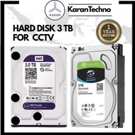 3TB CCTV Hard Drive/2TB/1TB/500GB Internal Surveillance Hard Drive Disk 3.5" 64MCache SATA III 6Gb/s