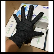 HITAM Nitrile / Handglove Nitrile Rubber Gloves - Black-starglove, L.
