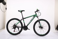 Double disc brake with beaded pedal ultra-wide frame chain high carbon steel bicycle mountain bike