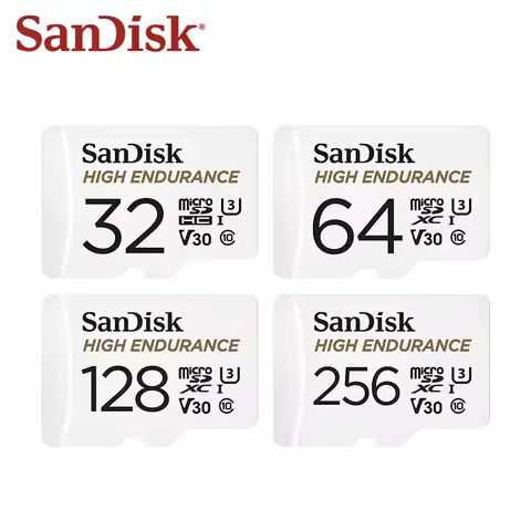 SanDisk High Endurance microSD Card V30 U3 C10 Professional Memory card for dash cam or home monitor