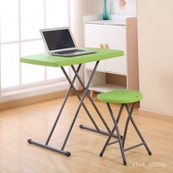 Foldable Plastic Folding Desk Laptop Desk Dormitory Children Study Dining Table Adjustable Portable Home Table