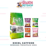 Excel Cat Dry Food 20Kg - Makanan Kering Kucing (1 Karung)