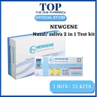 [1 box- 25 Test kits] Newgene Covid-19 Rapid Antigen Kit RTK (Nasal/Saliva - 2in1) With QR Code