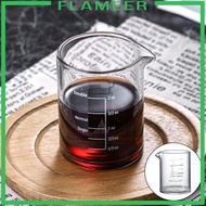 [Flameer] Clear Glass Espresso Glass Measuring Cup for Measurement 3.38