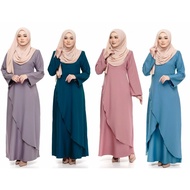 Sopan Warisan CLEARANCE Baju Jubah Dress Plain Moden Muslimah