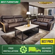 [BEST DEAL] [INSTALLATION PROVIDED] 2+3 Seaters Sofa~Casa Leather~Comfort 55-07