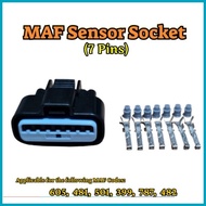 ☃ ∏ ✔️ MAF Sensor Socket 7 Pins for Lancer Pizza GLXi Gen. 3 4G92, Adventure Gas MAF Code 605 481 4