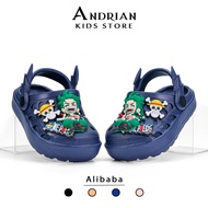 Andrian kids - baim Anime style boys' sandals with cool jibbitz 1-6 years