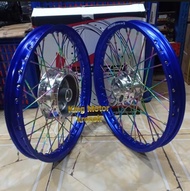 Paket Velg Jari Jari 1Set Velg Rossi Untuk Motor Revo New Revo Absolute Blade Kharisma Supra Revo Fi