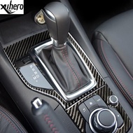 2014 2017  2018  MAZDA 3 Axela accessories Center Console Gear Panel decorate carbon fiber automotiv