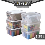 Citylife 1.25L Widea Transparent Storage Box Stackable Storage Mini Container Box - XS X-6315