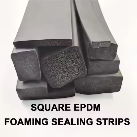 Width 30mm to 40mm EPDM Rubber Foaming Sealing Strip Flat Square Strip Distribution Cabinet Box EPDM