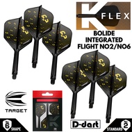 TARGET K FLEX DARTS FLIGHT- No.2/No.6 BOLIDE Integrated Flight System Dart Flights