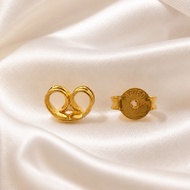 18k Gold au750 Pakaw/ Earrings Lock Pair SIZE: small