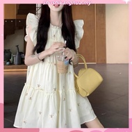 (Fashion_2)  Casual Ditsy Floral Tiered Layer Draped Dress for Women L177AD880
