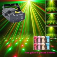Angelila DJ Karaoke Party Lighting Led Laser Projector Portable Disco Music Stage Lights, Let your Party More Vitality, passion, romance, atmosphere