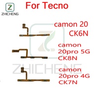 for Tecno Camon 20 CK6N .20Pro 5G CK8N .20PRO 4G CK7N Power on off button flex Switch volume button 