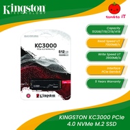 KINGSTON KC3000 PCIe 4.0 NVMe M.2 SSD - 512GB/1024GB/2048GB/4096GB