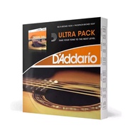 D'Addario EZ900+EJ15 Ultra Pack EZ and EJ Bundle, Acoustic Guitar Strings Extra Light