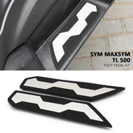 Motorcycle Accessories Driver Foot Pegs Floorboard Pedal Black Rubber New For SYM MAXSYM TL500 tl500