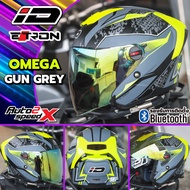 หมวกกันน็อค iD E-TRON OPEN FACE เปิดหน้า แว่น2ชั้น รุ่นใหม่