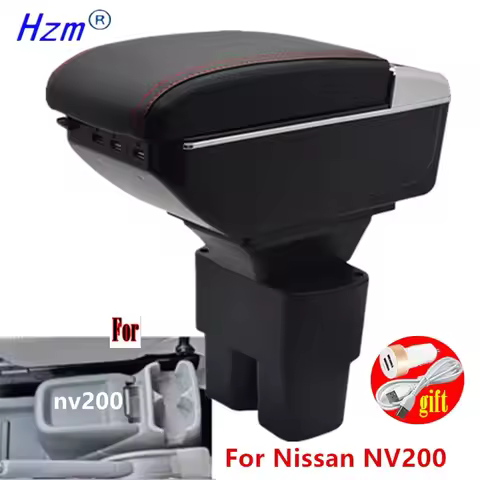 Car Armrest Central Storage Box For Nissan NV200 Armrest Box For Nissan NV200 Evalia Interior Dedica