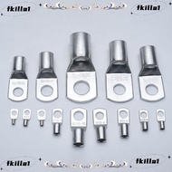 FKILA 10Pcs Cable Connector Kit Tinned Copper SC16-6 SC25-6 SC35-6 Bolt Hole Lugs Ring