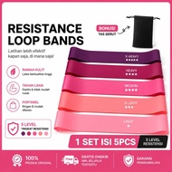 Resistance Band 5.4lbs 1 Set of 5 Elastic Fitness Equipment Fitness Loop Bands FitnessTALI