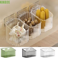KIKO2E Onion Storage Basket, Wall-mounted Plastic Ginger Garlic Storage Baskets, Multifunctional Tra