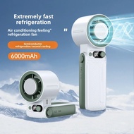 Folding Super Refrigeration Kipas angin Portable Fan 6000MAH Battery Kipas tangan Mini Table Fan  K1