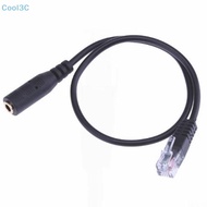 Cool3C Headset Buddy 3.5mm Smartphone Headset To RJ9 Phone Adapter Cable Useful Ja HOT