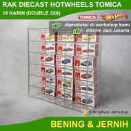 HOTWHEELS TOMICA DIECAST RACK ACRYLIC MATERIAL CONTENTS 36 DOUBLE DD36