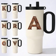 Insulated Tumbler Wood art letter