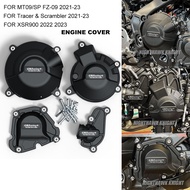 JJMOTO Suitable for YAMAHA MT09 V3 SP FZ09 2021-XSR900 2022 GBRacing Engine Cover Engine Side Cover