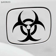 [ljc62623] Cool Biohazard Warning Motocross Stickers Danger Sign Decals Bicycle Racing Fuel  Body Off-road Motorcycle Helmet Decoration [MY]
