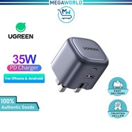 UGREEN 35W USB C Charger Nexode GaN 2 Ports Fast Charger PD Foldable Fast Charging Quick Charge USB 