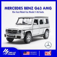 Mercedes Benz G63 AMG Diecast Metal Car Model 1:32 Scale（SILVER）