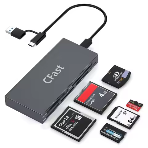 CFast Card Reader 5Gbps Memory Stick Pro Duo Adapter USB 3.0 USB C for CFast/CF/MS/SD/TF/XD Card