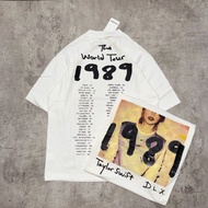 Rock Band Oversize TAYLOR SWIFT Tour 1989 - T Shirt Vintage Taylor Swift Oversized