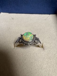 炫彩 歐泊S925通體純銀戒指 Opal S925 Sterling Silver Ring,Rings,Bracelet,bracelets, Earrings,earring,pendant,pe